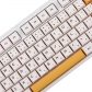 104+36 Honey Milk PBT Dye-subbed XDA Keycap Set Mechanical Keyboard English/Japanese / Thai / Korean / Russian